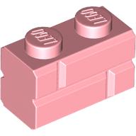 Lego Brick Special 1 x 2 with Masonry Brick Profile / Warm Pink