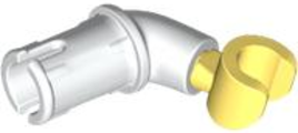 Lego Arm with Technic Pin with Bright Light Yellow Hand