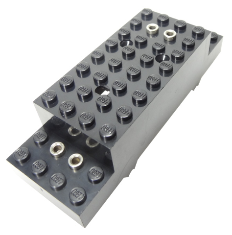 Lego Electric, Motor 4.5V/12V Type B 12 x 4 x 3 1/3 Upper Housing (Train) / Black
