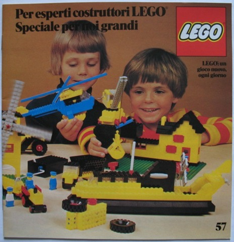 Lego 1977 Large Italian Per esperti costruttori LEGO 57 (98761-I)