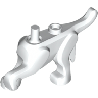 Lego Animal Body Part, Dog Body / White