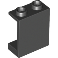 Lego Panel 1 x 2 x 2 [Hollow Studs] / Black