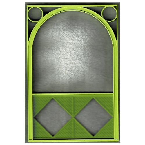 Lego Scala, Building, Wall, Arched 18 x 2 x 22 2/3 / Medium Lime