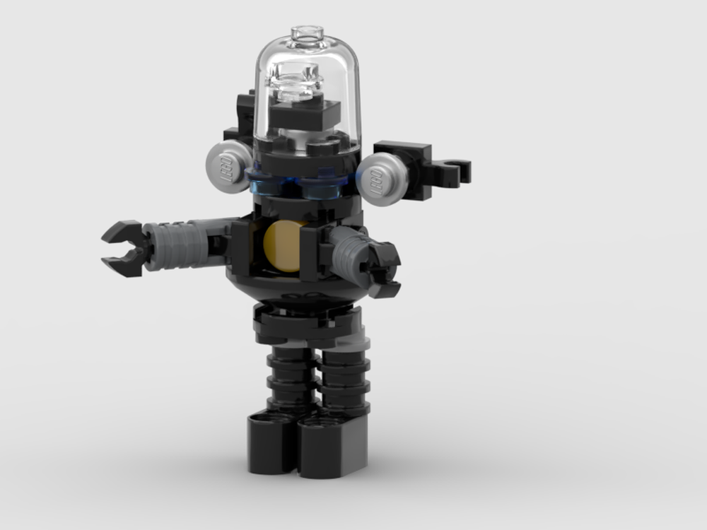 Lego Minifigure Size Robbie The Robot From "The Forbidden Planet"