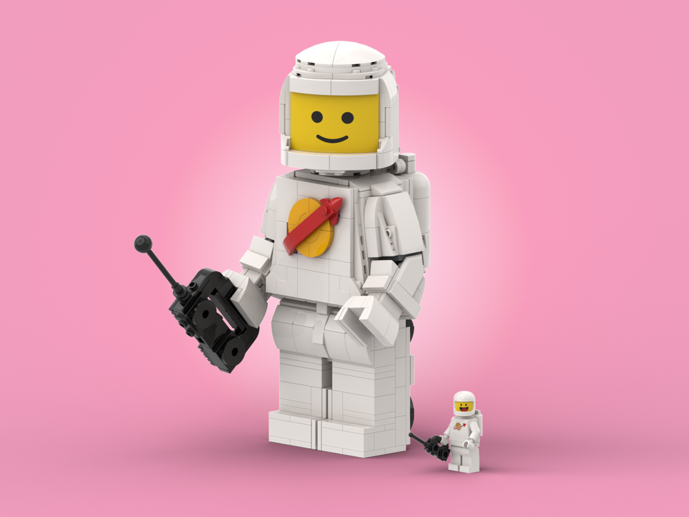Lego Spaceman (Up scaled minifigure)