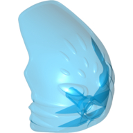 Lego Large Figure Mask Rau (Toa Metru) / Trans-Dark Blue