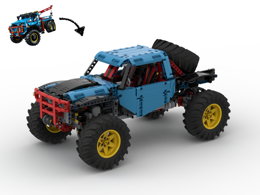 Lego 42070 C model - Azure Rocker