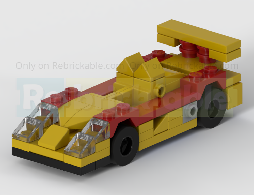 Lego Porsche RS Spyder LMP2 Racing Car - Half Speed Champions Scale