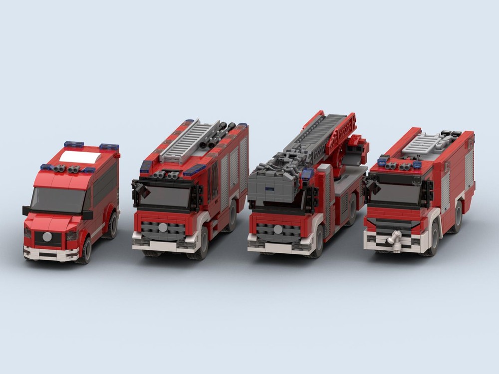 Lego German Fire Vehicles Pack