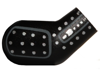 Lego Arm, Right with Silver Studs Pattern / Black