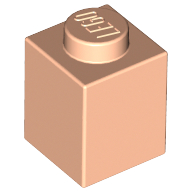 Lego Brick 1 x 1 / Light Nougat