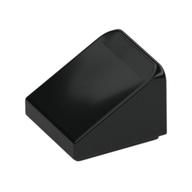 Lego Brick Sloped 30° 1 x 1 x 2/3 (Cheese Slope) / Black