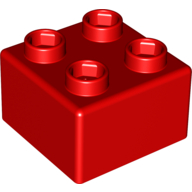 Lego Quatro Brick 2 x 2 / Red