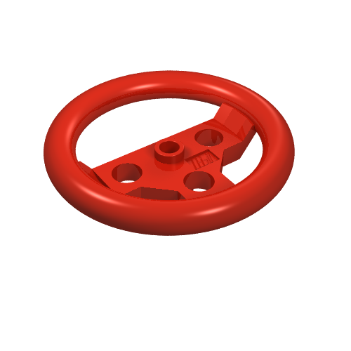 Lego Technic Steering Wheel Large / Red