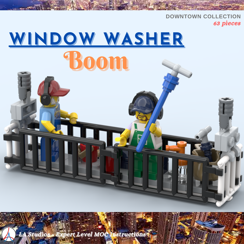 Lego #18 - Downtown - Window Washer Boom