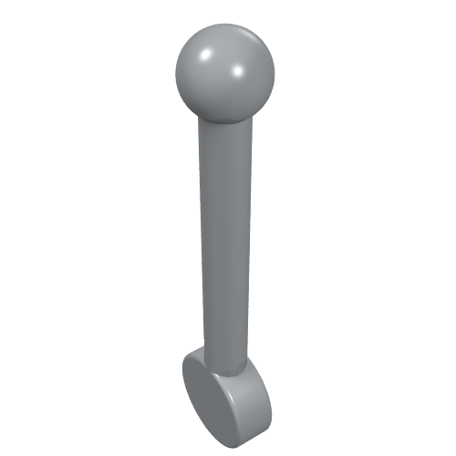 Lego Lever Small / Light Bluish Gray