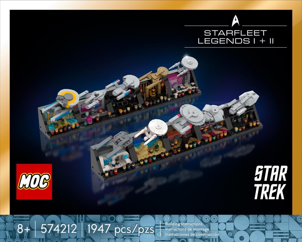 Lego Star Trek: Starfleet Legends I + II Bundle — Ten Trek Dioramas