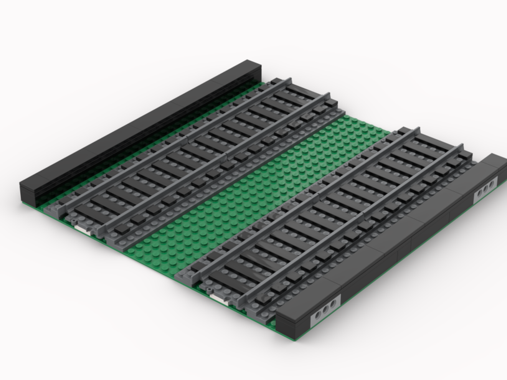 Lego Ballast Double Straight Tracks