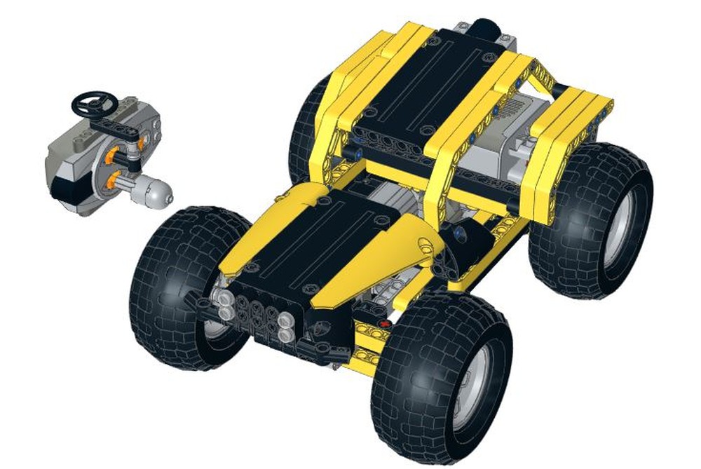 Lego Black and Yellow Buggy RC