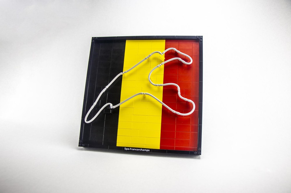 Lego Spa Francorchamps Track map - Belgium flag