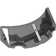 Lego Windscreen 2 x 4 Half Dome with Light Bluish Grey Cockpit Print