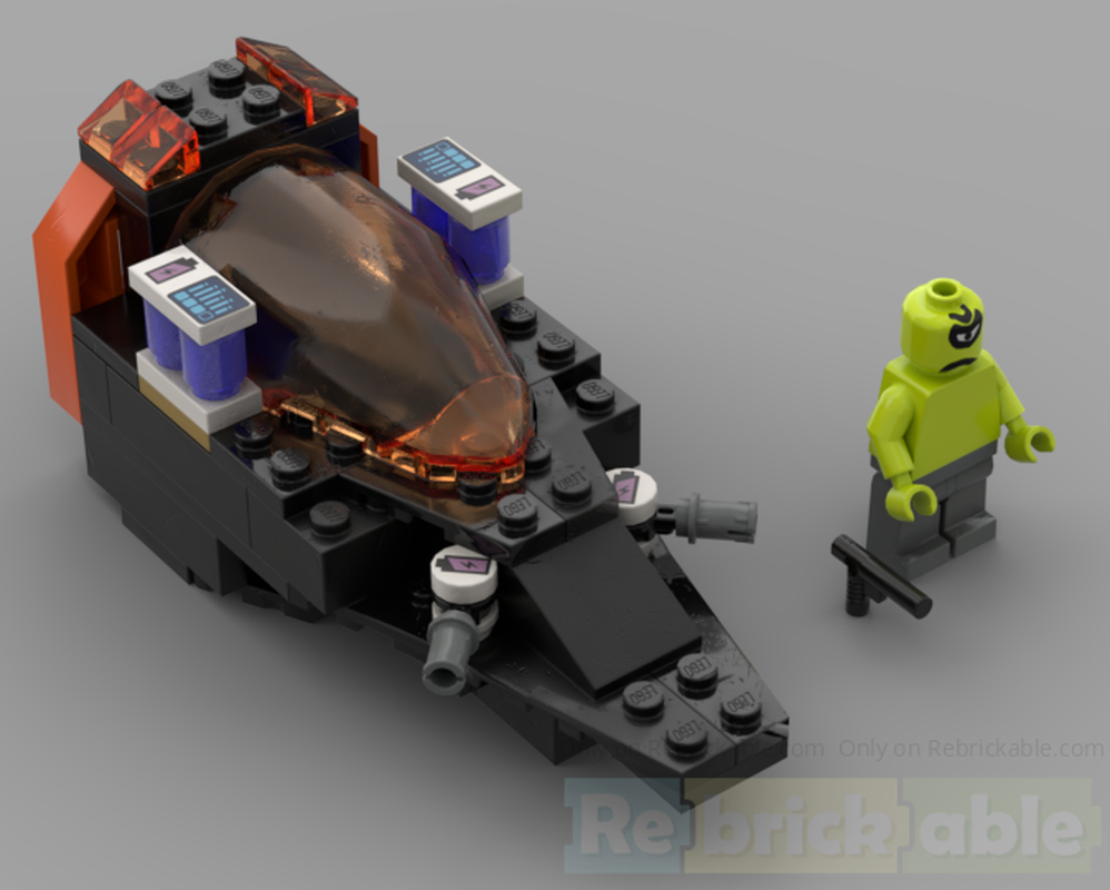 Lego Evil Alien Ship With Airlock System