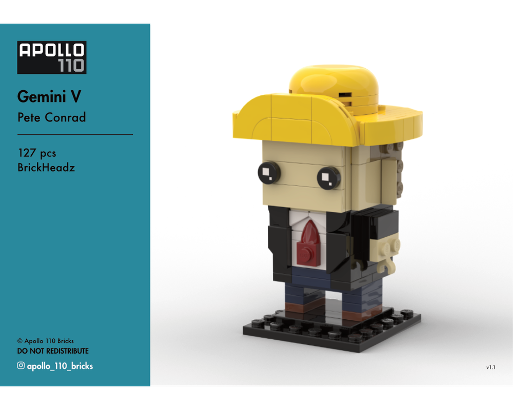 Lego Pete Conrad Gemini V BrickHeadz
