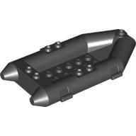Lego Boat / Rubber Raft / Dinghy 6 x 10 / Black