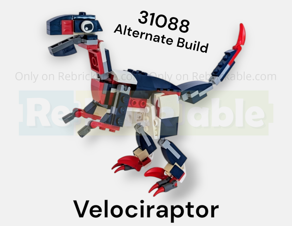 Lego 31088 Alternate Build Velociraptor