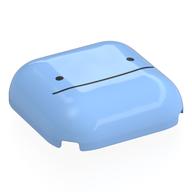 Lego Brick Round, Curved 4 x 4, Black Line and 2 Dots, Ditto Face Print