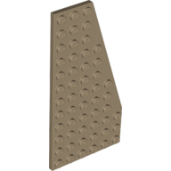 Lego Wedge Plate 6 x 12 Right / Dark Tan
