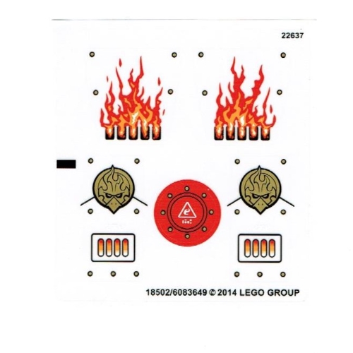 Lego Sticker Sheet 1 for Set 70147-1
