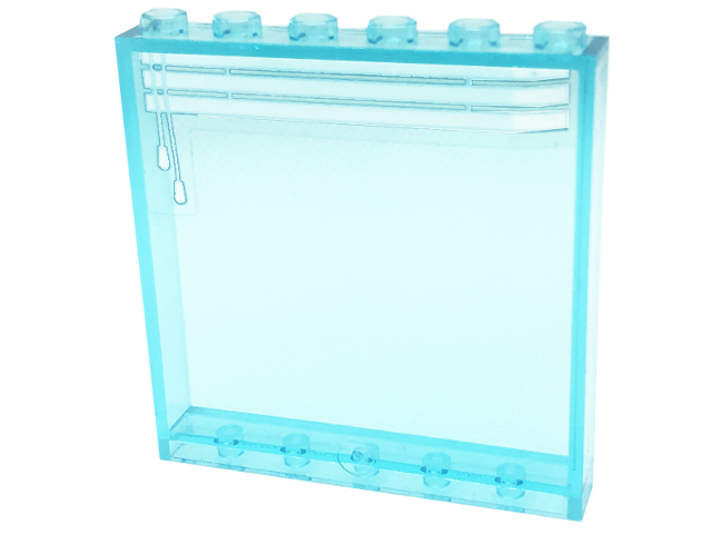 Lego Panel 1 x 6 x 5 with 3 Venetian Blinds and Drawstring Pattern (Sticker) - Set 41318