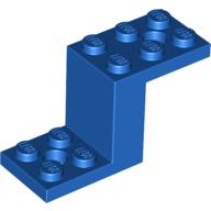 Lego Bracket 5 x 2 x 2 1/3 with Holes, Smooth Bottom / Blue