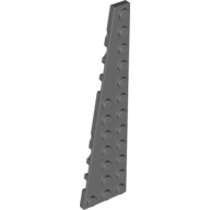 Lego Wedge Plate 12 x 3 Left / Dark Bluish Gray