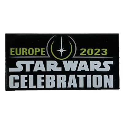 Lego Tile 2 x 4 with 'Star Wars Celebration Europe 2023' Print