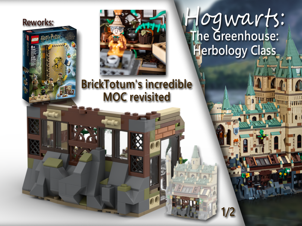 Lego HP Modular - Herbology Class - Greenhouse 1/2