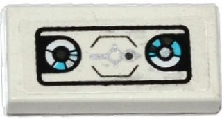 Lego Tile 1 x 2 with Head-Up Display (HUD) and 2 Gauges Pattern (Sticker) - Set 70170