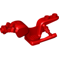 Lego Fairing, Motorcycle Frame, Vintage no Front Mudguard / Red