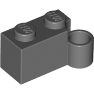 Lego Hinge Brick 1 x 4 [Lower] / Dark Bluish Gray