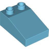 Lego Duplo Brick 3 x 2 Slope 33° / Medium Azure