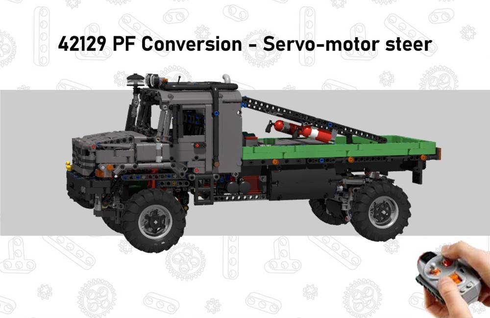 Lego 42129 PF Conversion (Servo-motor steer)