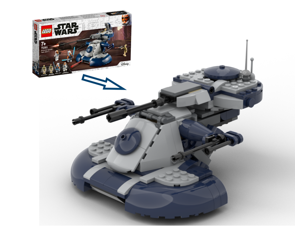 Lego 75283 redesigned "Armored Assault Tank (AAT)" (Alternative MOC)