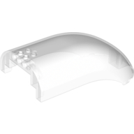 Lego Windscreen 16 x 8 x 6 Curved with 3 Pin Holes / Trans-Clear