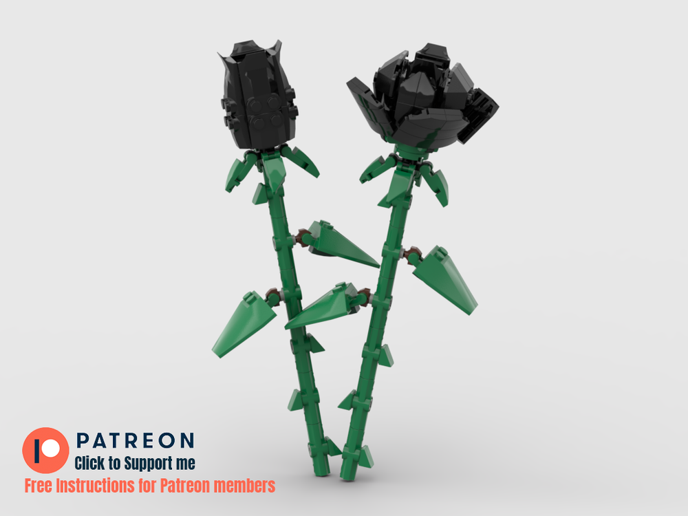 Lego Black Roses