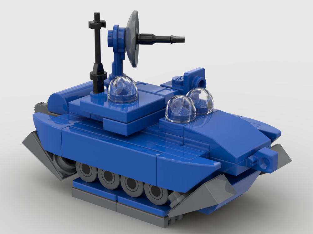 Lego MINI MOC BLUE TANK MOON "TINTIN EXPLORERS ON THE MOON" (Version 1)