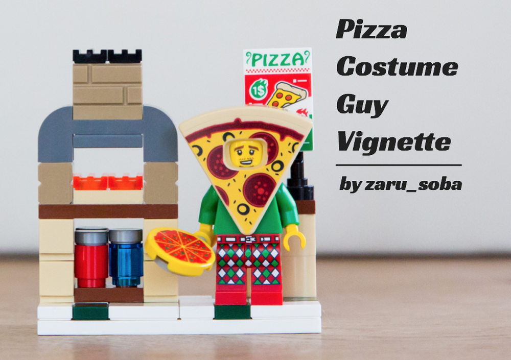 Lego Pizza Costume Guy Vignette