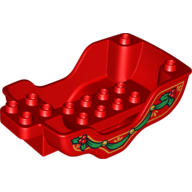 Lego Duplo Horse Carriage Base with Green Ribbon Print