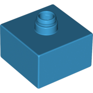 Lego Duplo Turntable / Cannon Base 2 x 2 / Dark Azure