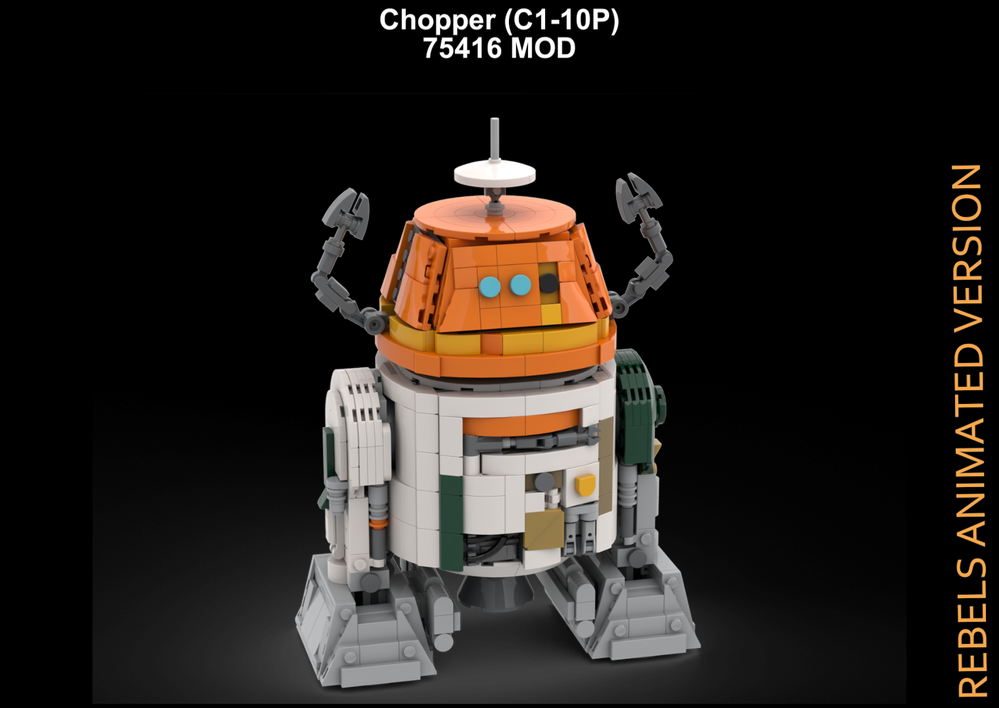 Lego Chopper C1-10P 75416 MOD - Rebels Animated Version